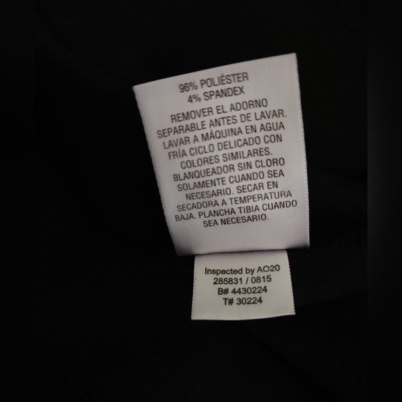 Thalia Sodi Sleeveless Top Black Solid &  Detachable Gold Silver Necklace Chain - Picture 8 of 12